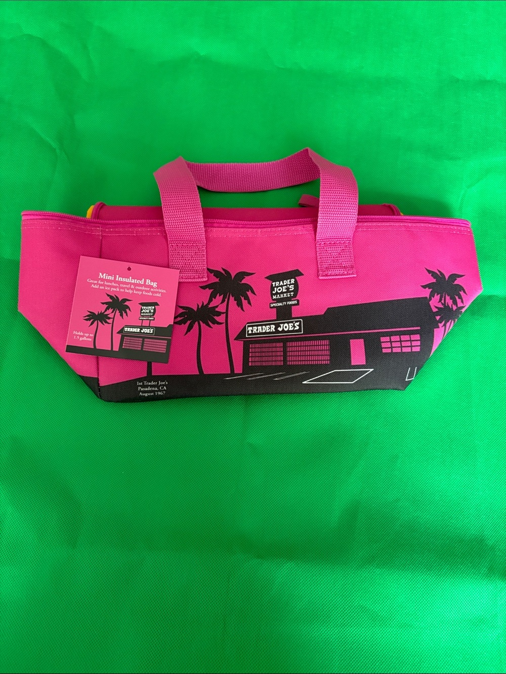 Trader Joe's Pink Mini Insulated Tote Bag